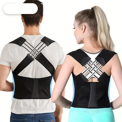 Adjustable Back Posture Corrector - Slouching Relief Belt for Men and Women