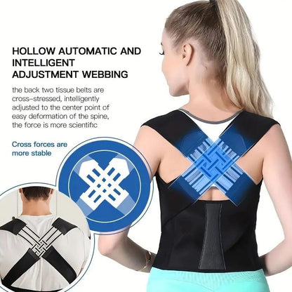 Adjustable Back Posture Corrector - Slouching Relief Belt for Men and Women